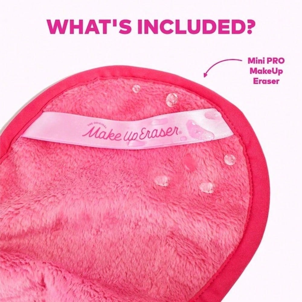 The Original MakeUp Eraser  Mini MakeUp Eraser® PRO Pink Reusable Makeup Remover Graduation Birthday Holiday Summer Fall Autumn Y2K Fancy Fashion Women Brand Makeup Cosmetic Beauty Party Beach Travel Camping Outdoors School Campus Trip Festivals Decor Gif