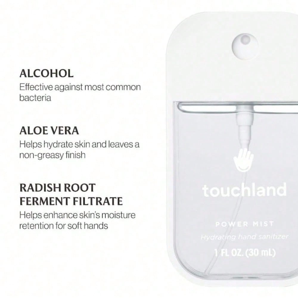 Touchland  Power Mist Hydrating Hand Sanitizer  Beach Coco Graduation Birthday Holiday Summer Fall Autumn Y2K Fancy Fashion Women Brand Makeup Cosmetic Beauty Party Beach Travel Camping Outdoors School Campus Trip Festivals Decor Gift Present Rose Girl Co