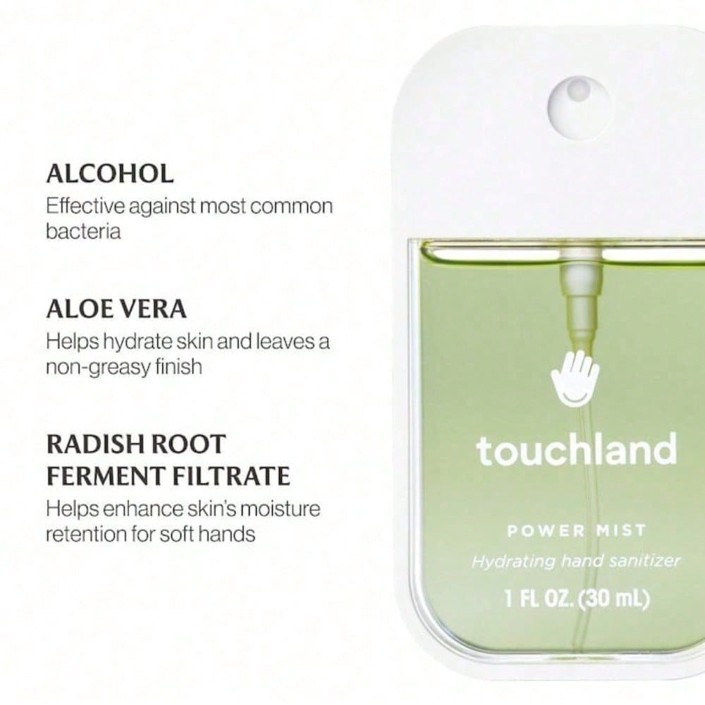 Touchland  Power Mist Hydrating Hand Sanitizer Applelicious Graduation Birthday Holiday Summer Fall Autumn Y2K Fancy Fashion Women Brand Makeup Cosmetic Beauty Party Beach Travel Camping Outdoors School Campus Trip Festivals Decor Gift Present Rose Girl C