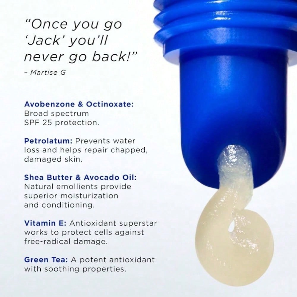 Jack Black  Intense Therapy Lip Balm SPF 25 Graduation Birthday Holiday Summer Fall Autumn Y2K Fancy Fashion Women Brand Makeup Cosmetic Beauty Party Beach Travel Camping Outdoors School Campus Trip Festivals Decor Gift Present Rose Girl Cosplay Best Colo