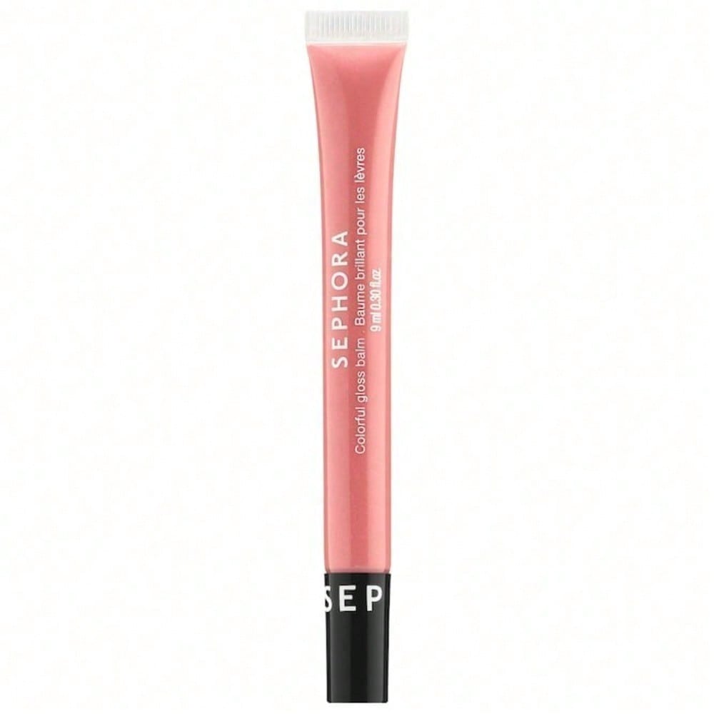 SEPHORA COLLECTION  Sephora Colorful® Lip Gloss Balm 01 Earth Angel - pink nude with gold pearls Graduation Birthday Holiday Summer Fall Autumn Y2K Fancy Fashion Women Brand Makeup Cosmetic Beauty Party Beach Travel Camping Outdoors School Campus Trip Fes