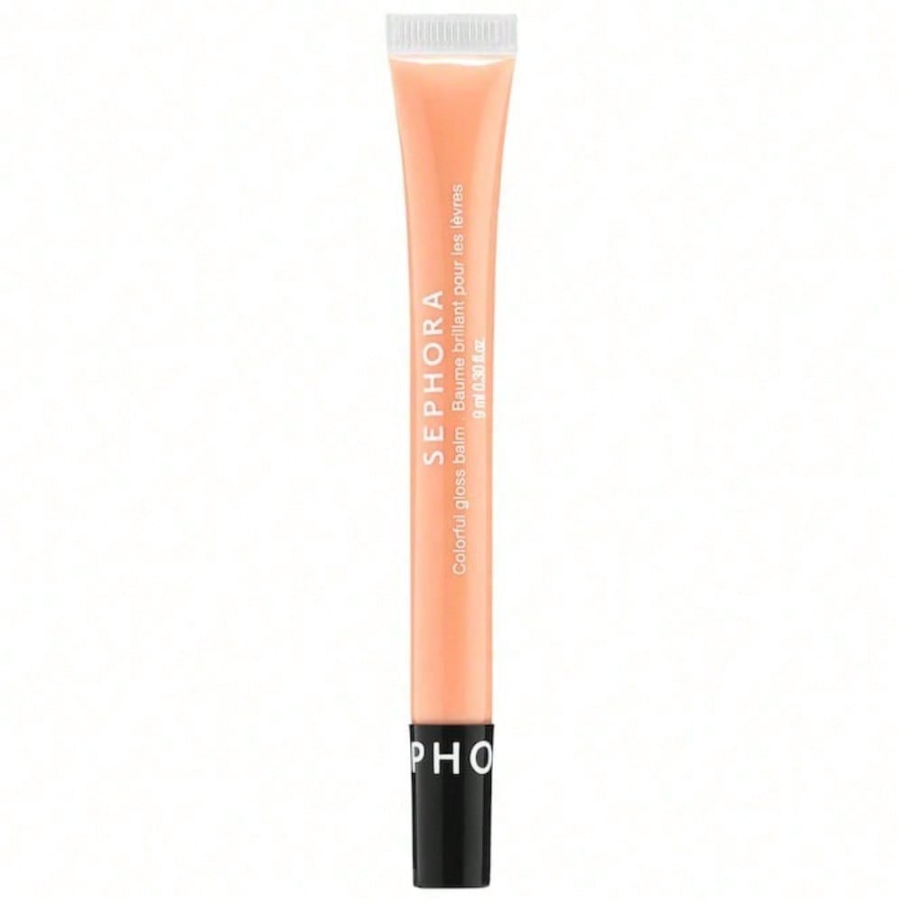 SEPHORA COLLECTION  Sephora Colorful® Lip Gloss Balm 21 Nude Attitude - pale nude with gold pearls Graduation Birthday Holiday Summer Fall Autumn Y2K Fancy Fashion Women Brand Makeup Cosmetic Beauty Party Beach Travel Camping Outdoors School Campus Trip F
