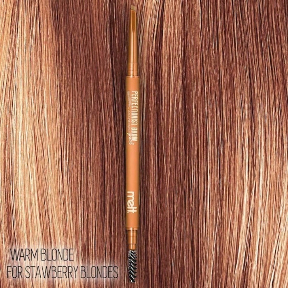 Melt Cosmetics  Perfectionist Brow Ultra-Precision Pencil Warm Blonde - for warm blonde hair Graduation Birthday Holiday Summer Fall Autumn Y2K Fancy Fashion Women Brand Makeup Cosmetic Beauty Party Beach Travel Camping Outdoors School Campus Trip Festiva