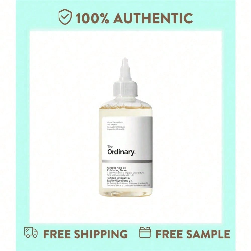 The Ordinary Glycolic Acid 7% Exfoliating Toner - Improves Skin Clarity And Texture 240ml/8oz