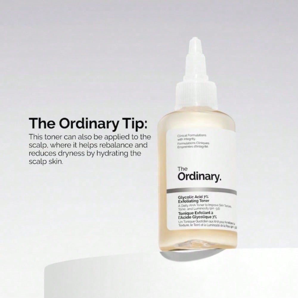 The Ordinary Glycolic Acid 7% Exfoliating Toner - Improves Skin Clarity And Texture 100ml/3.38oz